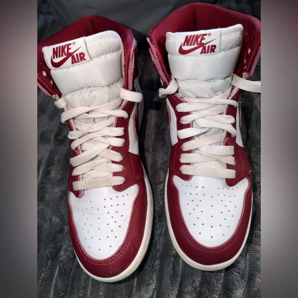 Nike Kids Red and White Sneakers youth size 5.5